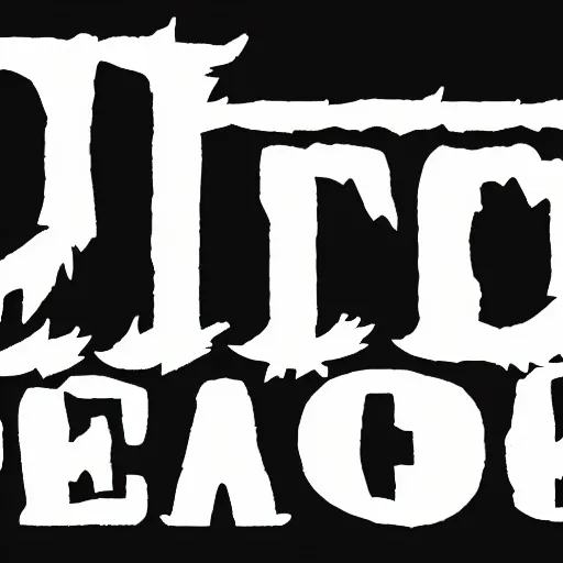 Image similar to black and white logo for a heavy metal band