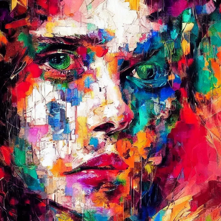 Image similar to masterpiece beautiful portrait by hopare