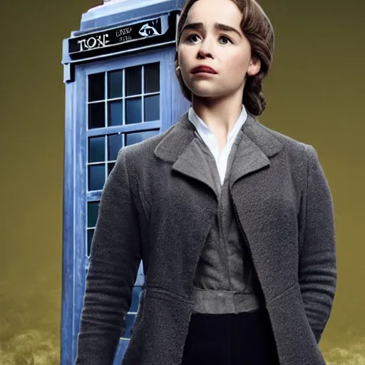 Prompt: Emilia Clarke as doctor who