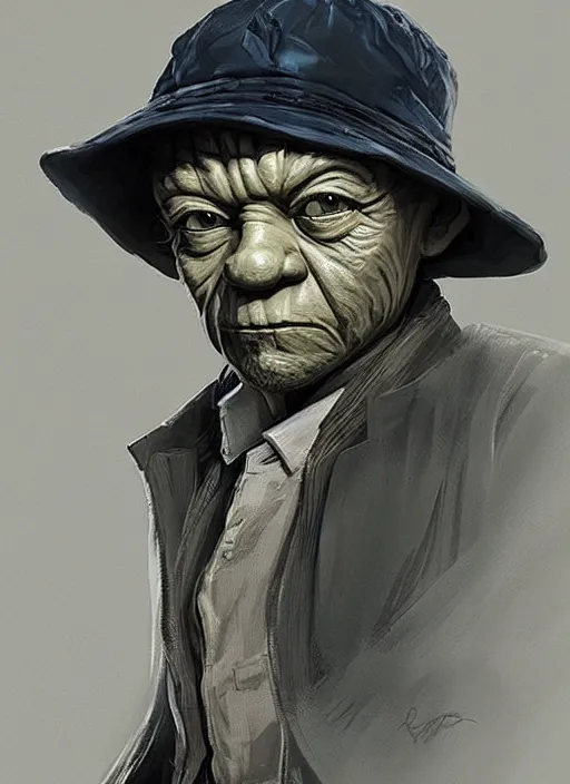 Prompt: Yoda wearing a Peaky Blinders suit and a flat cap, elegant, digital painting, concept art, smooth, sharp focus, illustration, from StarCraft by Ruan Jia and Mandy Jurgens and Artgerm and William-Adolphe Bouguerea