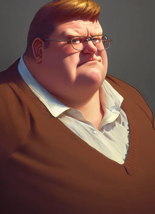 Prompt: portrait of peter griffin, intricate, highly detailed, ray tracing, digital painting, artstation, concept art, smooth, sharp focus, illustration, art by artgerm and greg rutkowski and alphonse mucha, 8 k
