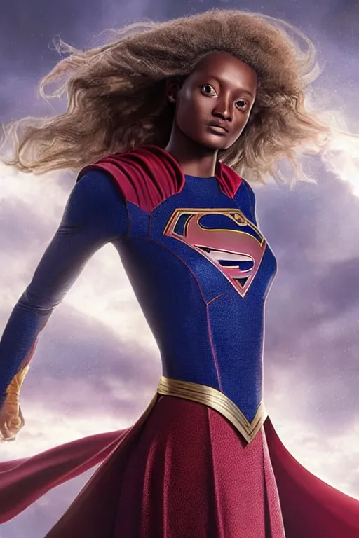 Prompt: majestic and regal portrait of jodie turner - smith female supergirl, dc universe, perfect face, beautiful, intricate, epic, elegant, fantasy, highly detailed, digital painting, hard focus, beautiful volumetric lighting, epic light, ultra detailed, by leesha hannigan, ross tran, thierry doizon, kai carpenter, ignacio fernandez rios