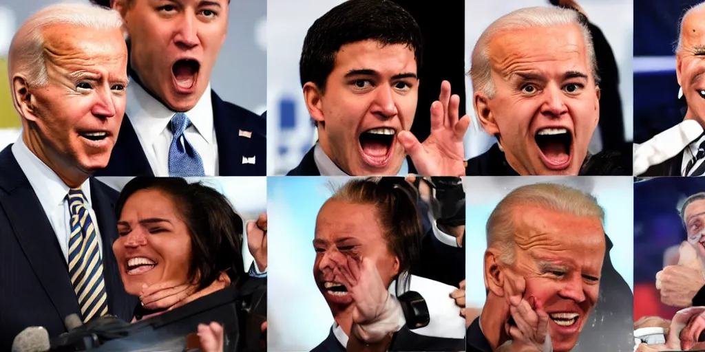 Image similar to joe biden wcw wrestling, detailed facial expressions, hyper detailed