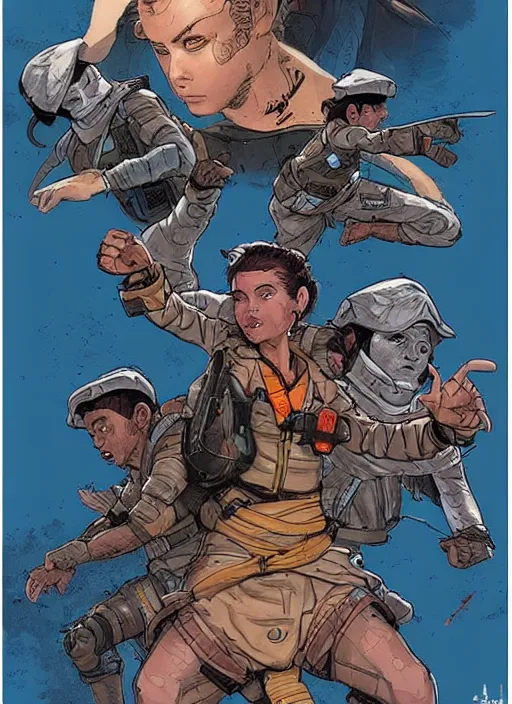 Prompt: apex legends jujitsu instructor. concept art by james gurney and mœbius. gorgeous face.