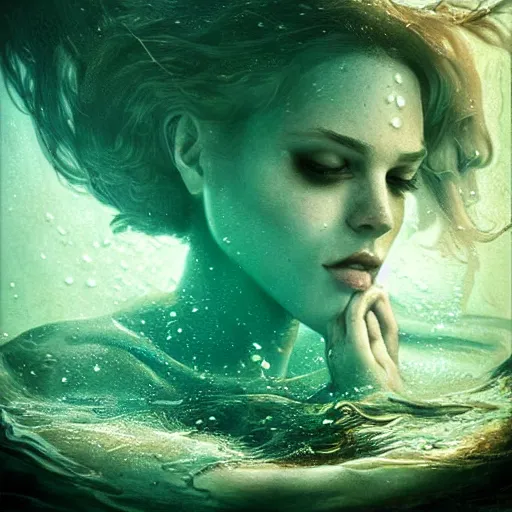 Image similar to underwater, soulful, liquid, masterpiece, Cinematic, digital art,