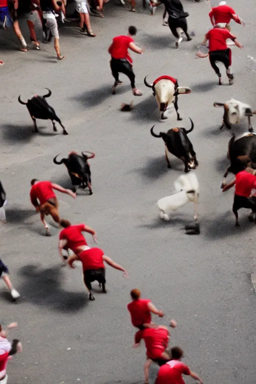 Image similar to running of the bulls, afternoon nap