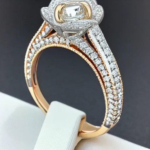 Prompt: stunning 1 5 carat diamond ring for my wife