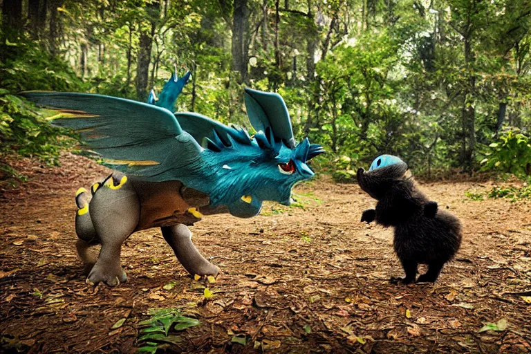 Image similar to wildlife photography Pokémon , by Emmanuel Lubezki
