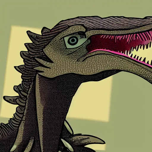 Image similar to velociraptor studying for a math test