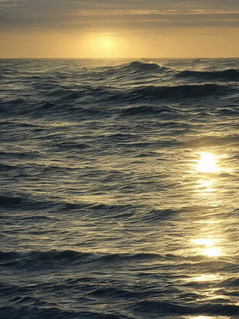 Image similar to and in the element of light, the sun reflected from the waves, inshore it spangles, the child of air is borne upon the wind that blows across the sea