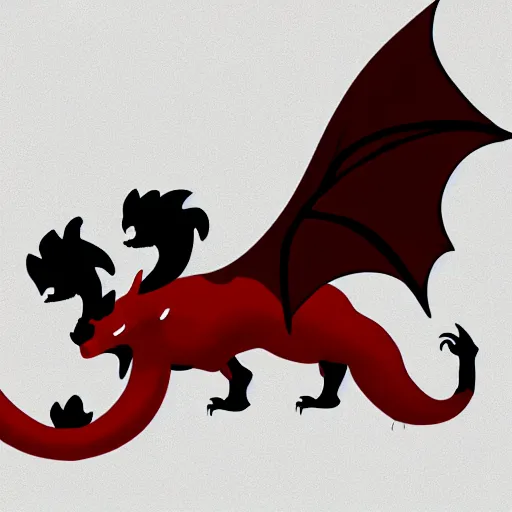 Image similar to vector art of welsh dragon and panda mixed, intercrossed, chimera, adobe illustrator