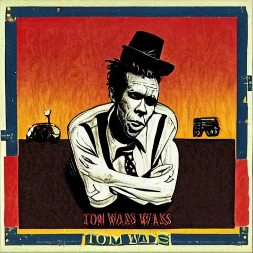 Image similar to Cover of an album by Tom Waits