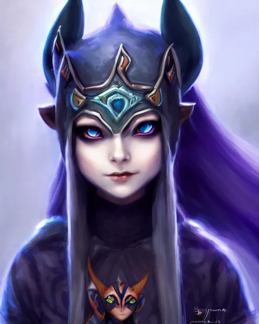 Prompt: character concept art of midna twilight princess | | cute - fine - face, pretty face, realistic shaded perfect face, fine details by stanley artgerm lau, wlop, rossdraws, james jean, andrei riabovitchev, marc simonetti, and sakimichan, tranding on artstation