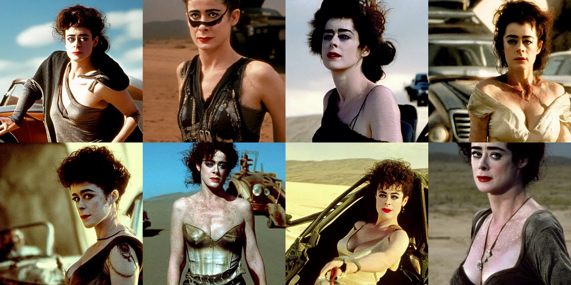 Prompt: beautiful sean young in mad max movie cinematic