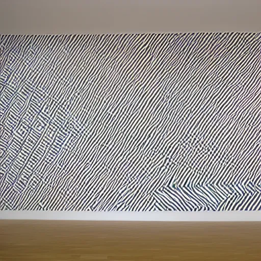 Image similar to a mural by Sol LeWitt