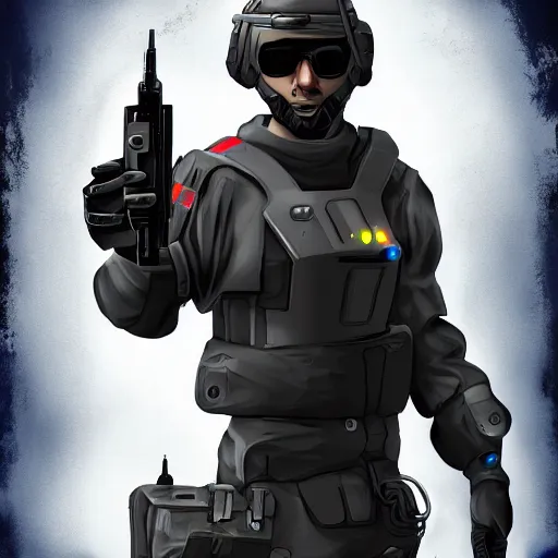 Image similar to a futuristic soldier holding plasma gun, sci - fi, concept art,, sharp, ultra detail