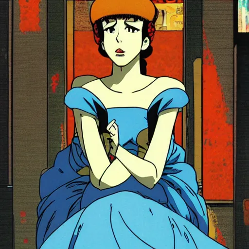 Prompt: princess by satoshi kon