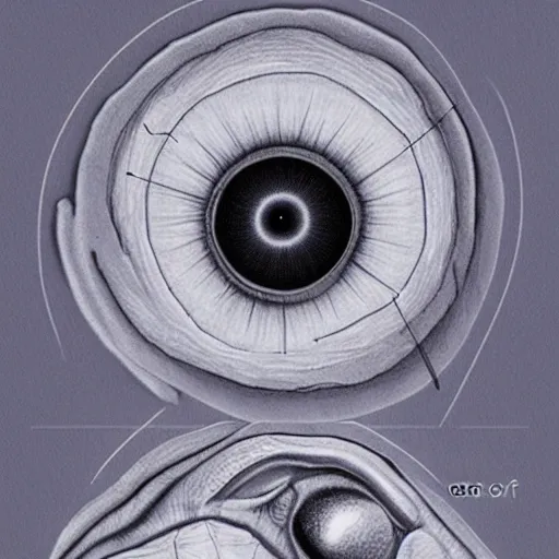 Prompt: anatomy of the eye by netter