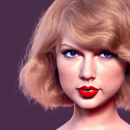 Prompt: little miss taylor swift by roger hargreaves and jim henson, octane render 3 d hd 4 k