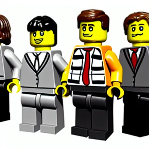 Image similar to the cast of the office as lego figurines