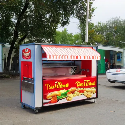 Image similar to rema 1 0 0 0 hot dog stand