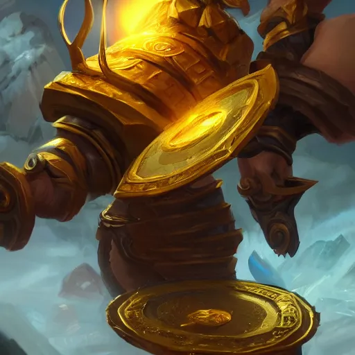 Image similar to thick golden coin spell, thick gold coin, floating golden coin, gold coin, floating coin, tossing a coin, bright masterpiece artstation. 8 k, sharp high quality artwork in style of jose daniel cabrera pena and greg rutkowski, concept art by tooth wu, blizzard warcraft artwork, hearthstone card game artwork