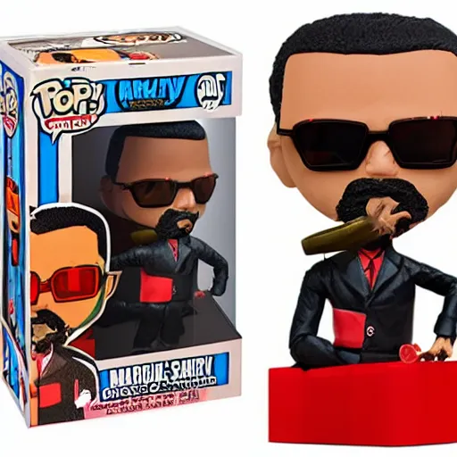 Image similar to marcus garvey vinyl action figure, plastic, toy, butcher billy style
