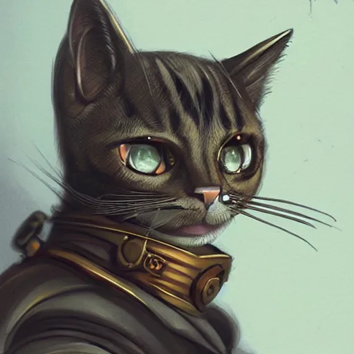 Image similar to cat concept art, steampunk, sharp focus, illustration, concept art by tooth wu