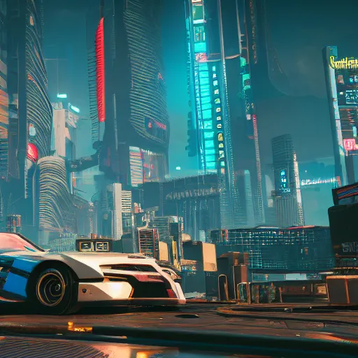 Cyberpunk 2077, City, Night, V, Car, 4K,3840x2160, Wallpaper