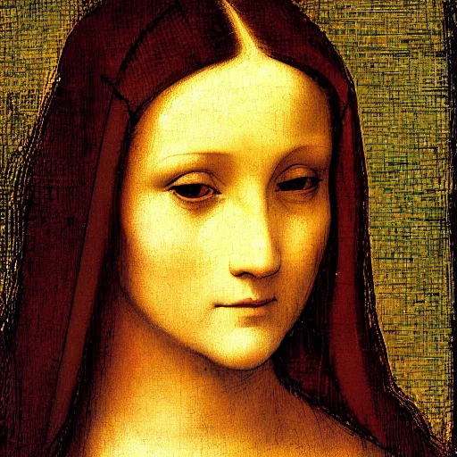 Prompt: Female Portrait, by Leonardo da Vinci.