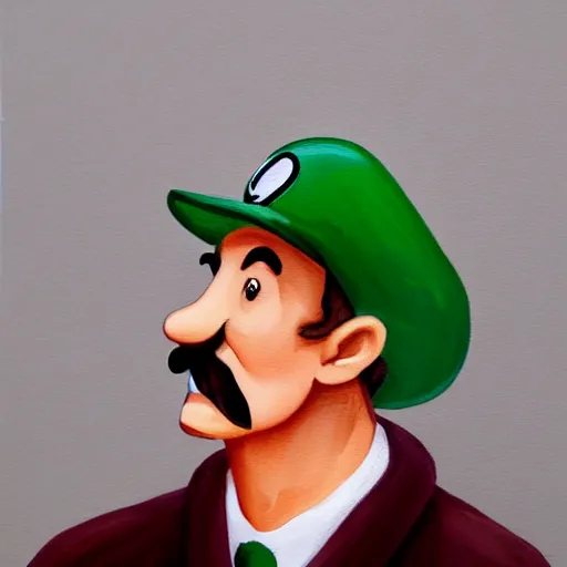 Image similar to luigi painted by wangjie li