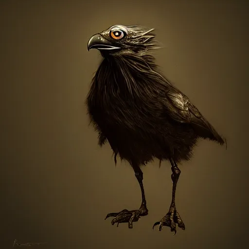 Image similar to three eyed raven, by paul barson, trending on artstation hq, deviantart, pinterest, 4 k uhd image