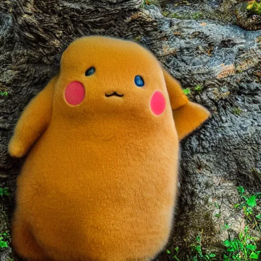 Image similar to national geographic photo of ditto, pokemon in the wild, intricate, portrait, 8 k highly professionally detailed, hdr, award winning