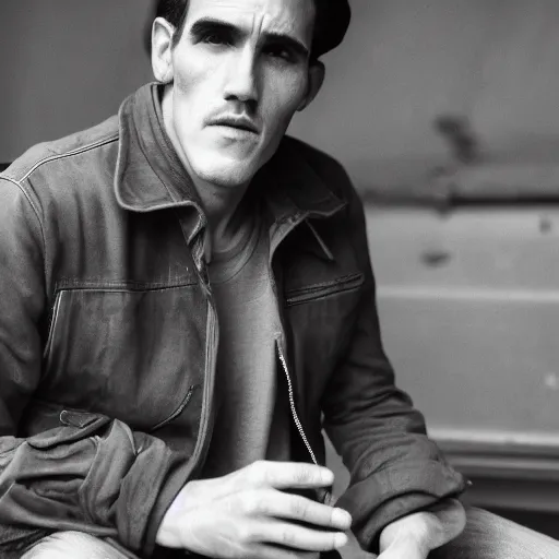 Image similar to matt dillon young 1960s, XF IQ4, 150MP, 50mm, F1.4, ISO 200, 1/160s, natural light