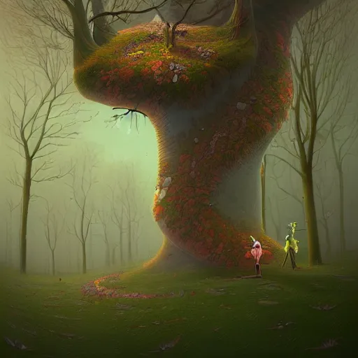 Prompt: arboreal delight by gediminas pranckevicius