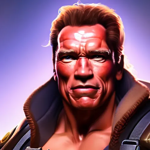 Prompt: a screenshot of arnold schwarzenegger as ana in overwatch, portrait, fantasy, beautiful face, vivid colors, elegant, concept art, sharp focus, digital art, hyper - realistic, 4 k, unreal engine, highly detailed, hd, dramatic lighting by brom, trending on artstation