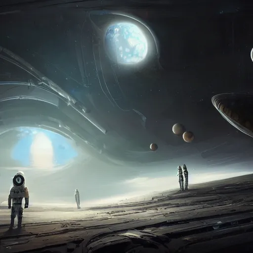 Image similar to a space doctor on a space computer, Matte painting , detailed painting, greg rutkowski