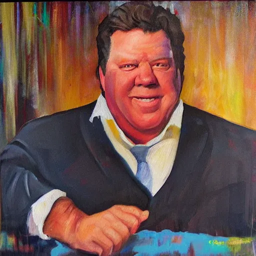 Image similar to George Wendt painting by Thomas-Montacellinio