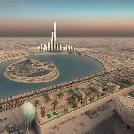 Image similar to gta : dubai, concept art