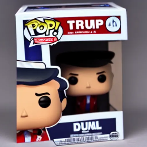 Image similar to a funko pop of donald trump