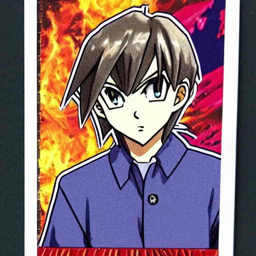 Prompt: Yu-Gi-Oh card of MrBeast