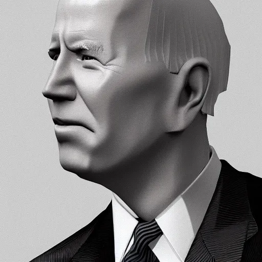 Image similar to 1991 Low poly cgi model of Joe biden