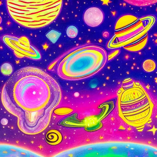 Image similar to Liminal space in outer space by Lisa Frank