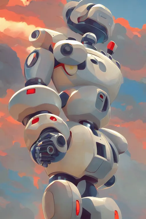 Image similar to metabots medabots medarotto medarot robot minimalist comics, behance hd by jesper ejsing, by rhads, makoto shinkai and lois van baarle, ilya kuvshinov, rossdraws global illumination ray tracing hdr radiating a glowing aura