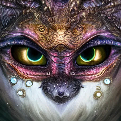 Image similar to Rare cute mythical multi eyed creature, photorealistic, Hyper Detailed, HD, 8k, studio lighting, dynamic lighting, cinematic, ultra detailed, stunning visuals, creative, trending on art station