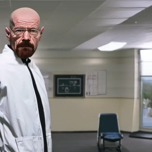 Image similar to walter white in exercise video