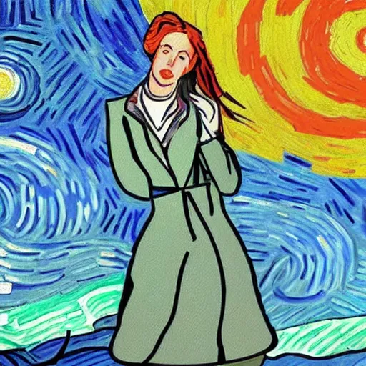 Image similar to lexi belle painting by van gogh