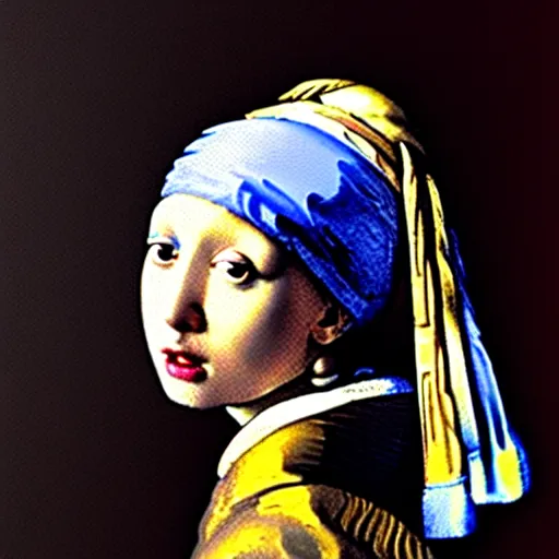 Image similar to Girl With a Pearl Earring by Dalí