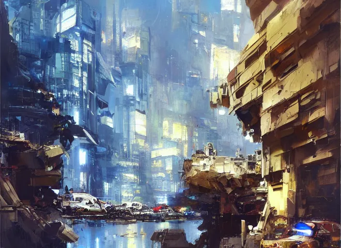 Image similar to concept art oil painting by Jama Jurabaev and John Berkey, extremely detailed, brush hard, artstation