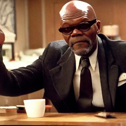 Prompt: Samuel L. Jackson as Mr. Brean